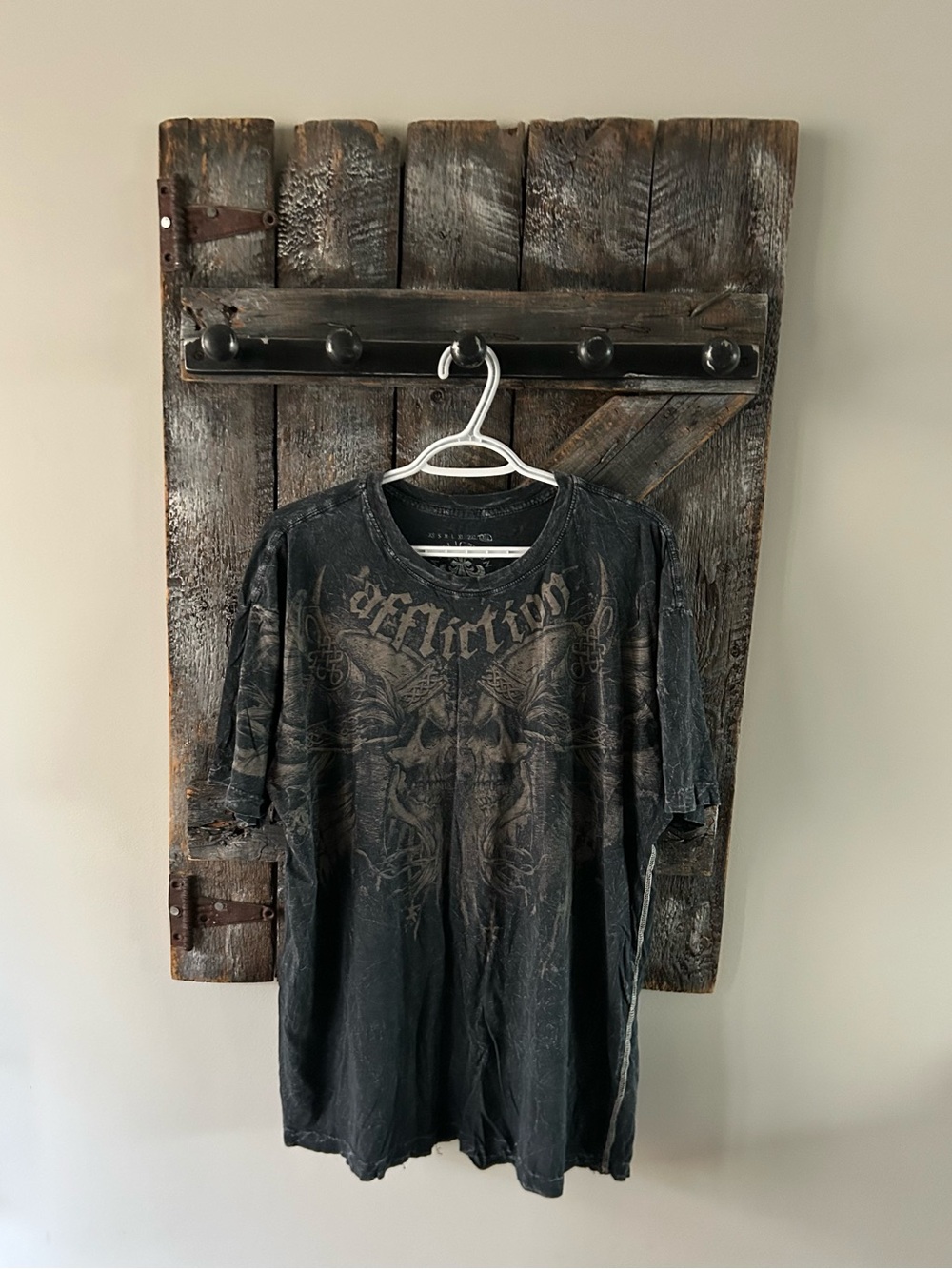 Men's Affliction Black Graphic Tee